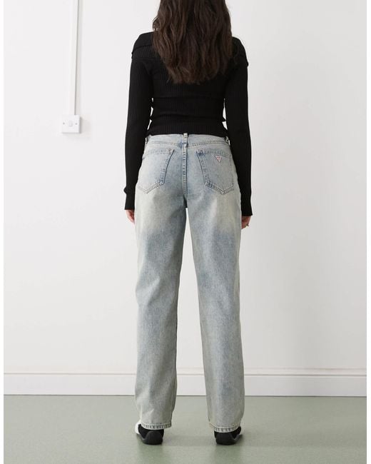 Guess Gray Baggy Dad Jeans