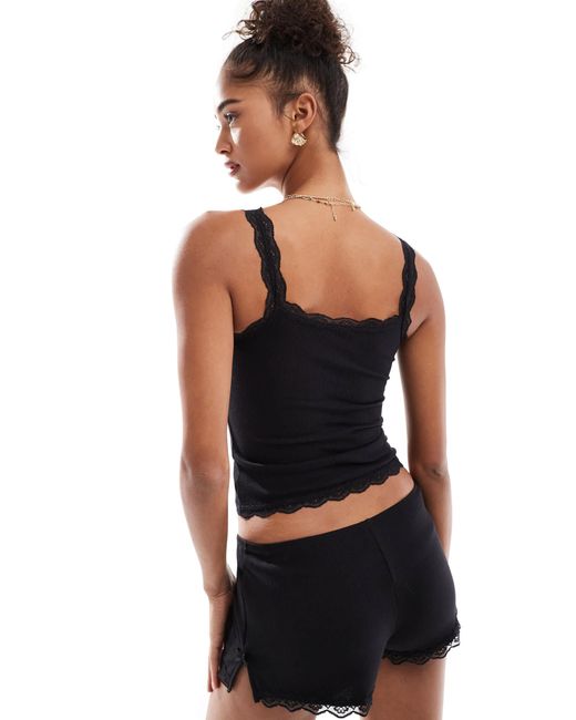 Cotton On Black Cotton on – schlaf-camisole
