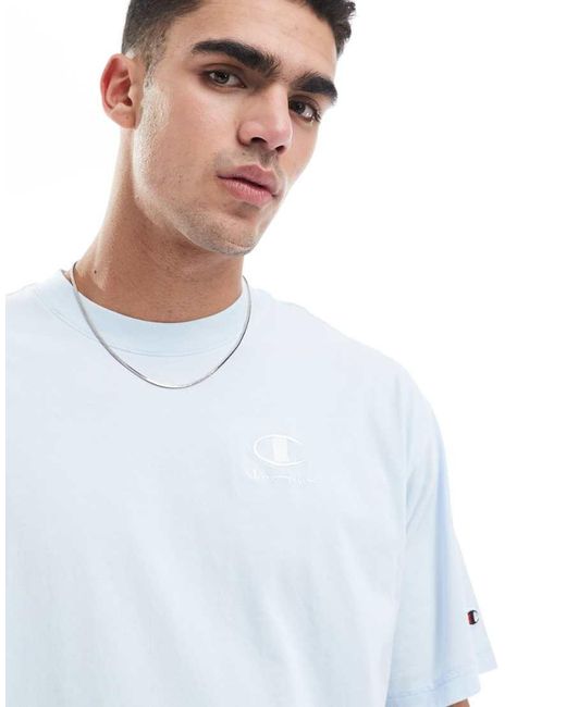 Camiseta Con Cuello Redondo De Champion de hombre de color White