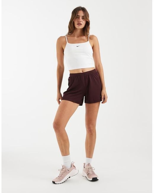 Nike White One Dri-fit Bra Tank Top