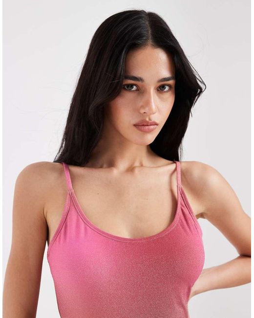 Pieces Pink Ombre Swimsuit