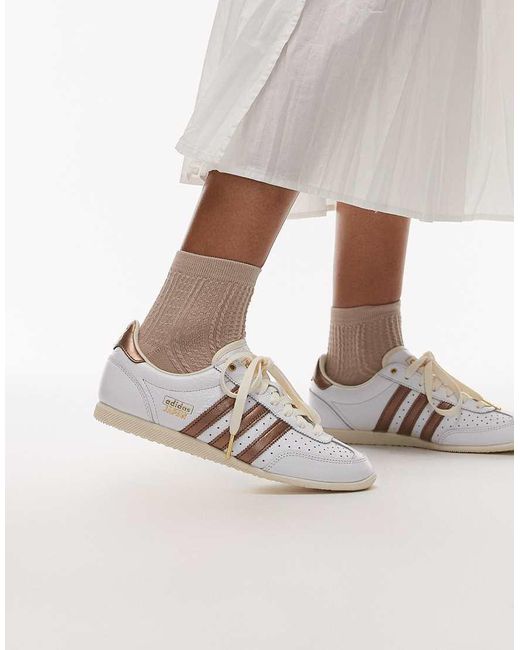 Zapatillas De Deporte Blancas Y Color Bronce Japan De Adidas Originals de color White