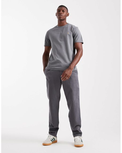 Farah Gray Danny Regular Short Sleeve T-Shirt for men