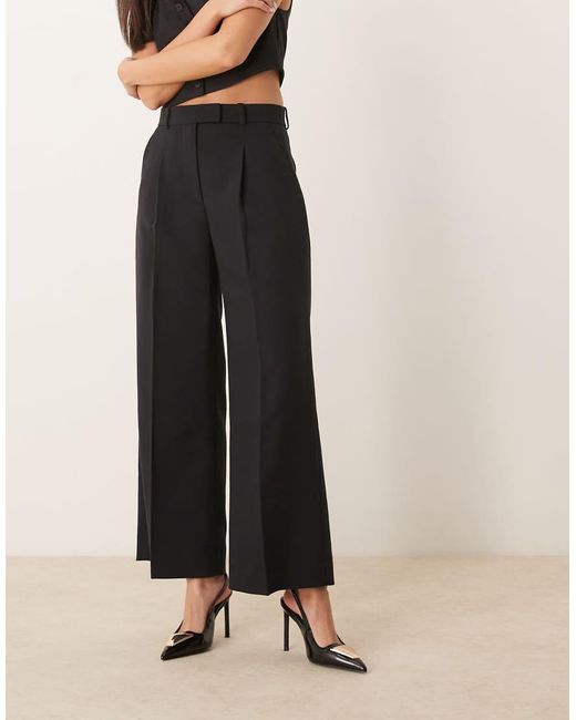 Abercrombie & Fitch Elegante Broek Met Wijde Pijpen in het Natural