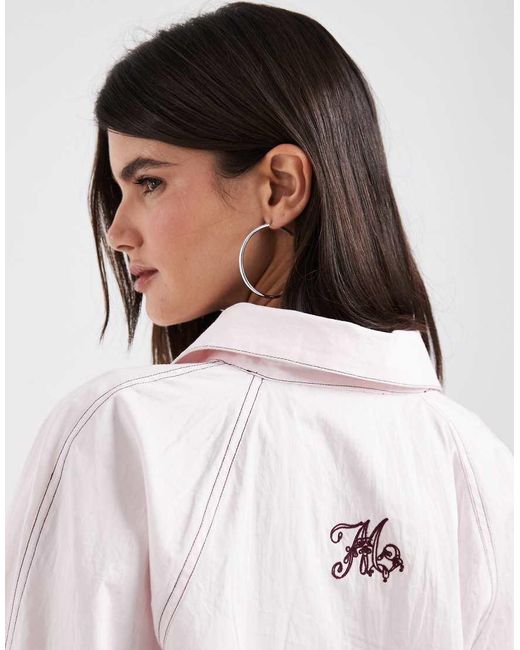 Muse Assembly Purple Oversized Erin Shirt