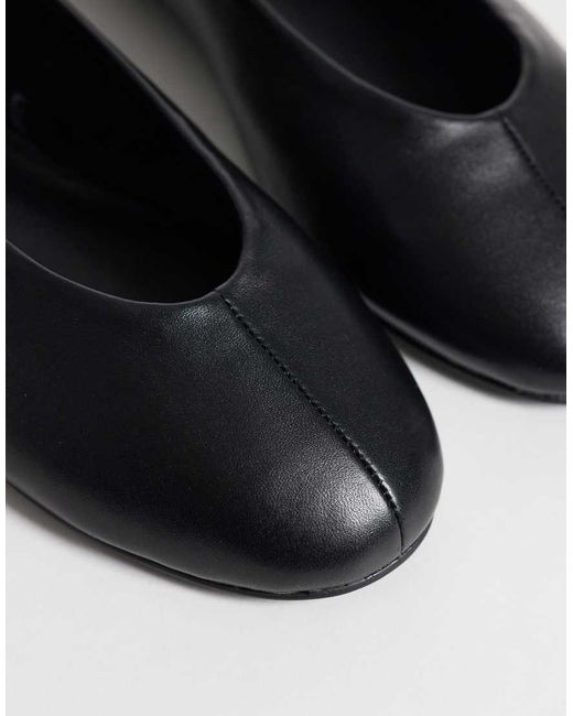 Mango Blue Teen 100% Leather Ballet Flat