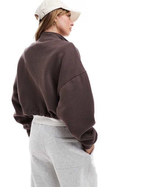 HERA Brown Collective Cropped Sweatshirt