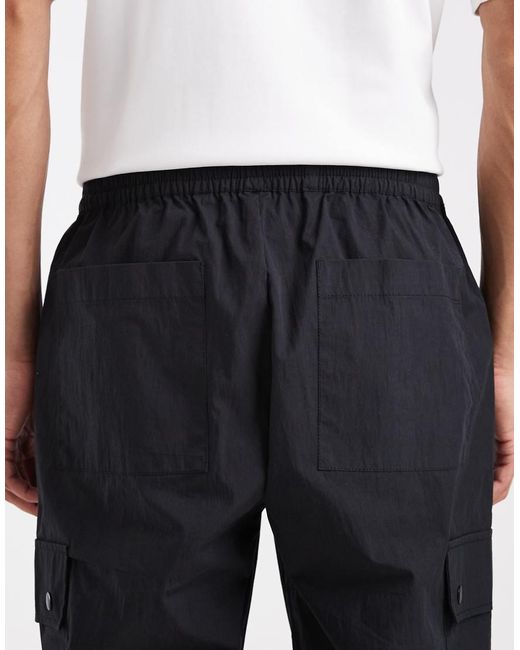 ASOS Gray Tapered Cargo Pants for men