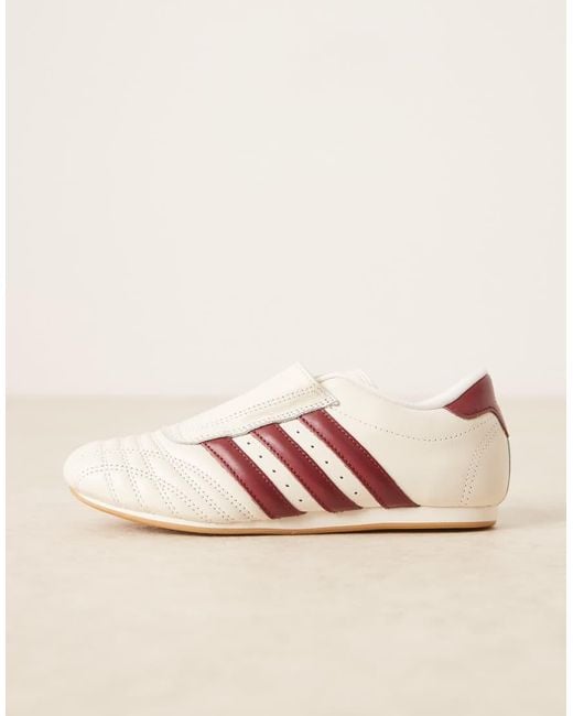 Zapatillas De Deporte Blanco Hueso Y Bermellón Taekwondo De Adidas Originals de color Natural