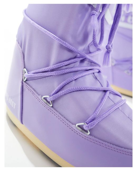Moon Boot Purple High Ankle Snow Boots