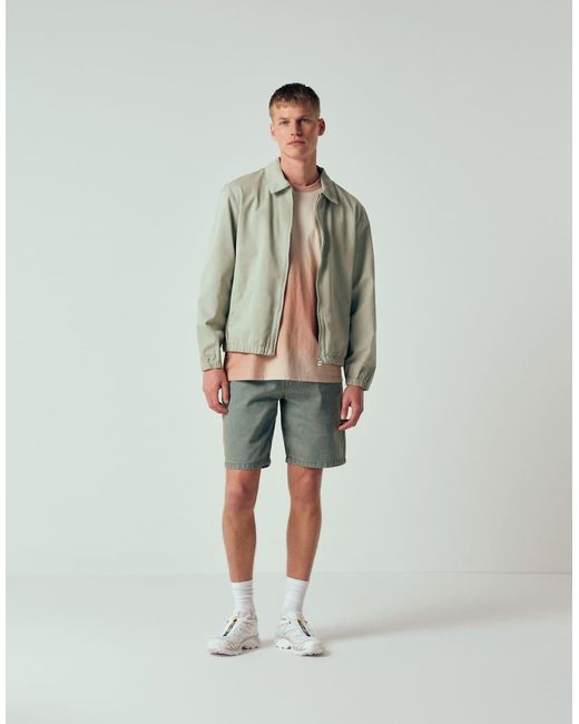 ASOS Green Cotton Harrington Jacket for men