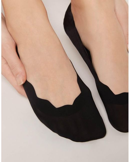 Calzedonia Black Laser Cut Invisible Socks