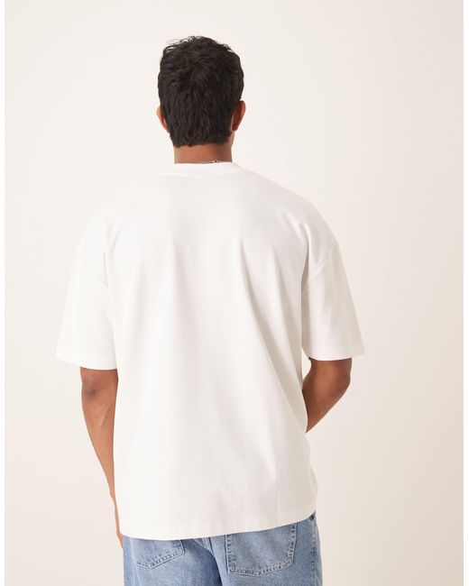 ASOS White Breathemaxtm Heavyweight Oversized T-shirt With Logo Graphic for men