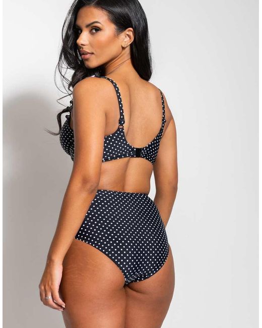 Pour Moi Blue Sicily High Waist Bikini Bottoms
