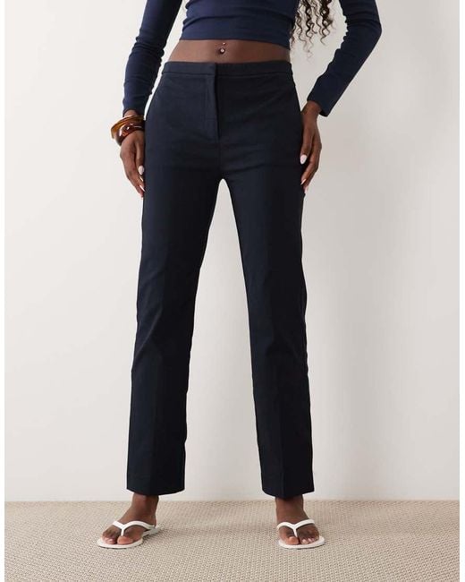Mango Blue Tailored Slim Trouser