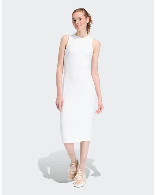 Adidas Originals White All Szn Rib Dress