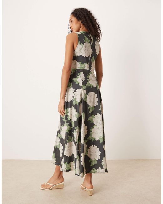 ASOS Natural – ärmelloses midikleid