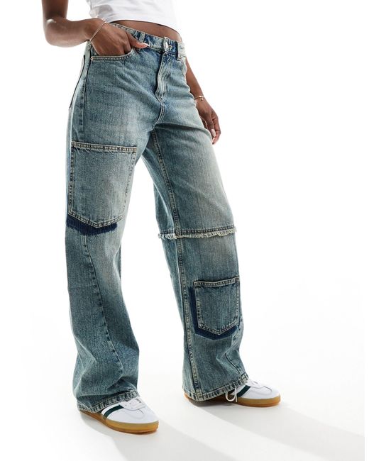 Bershka Blue – weit geschnittene vintage-jeans