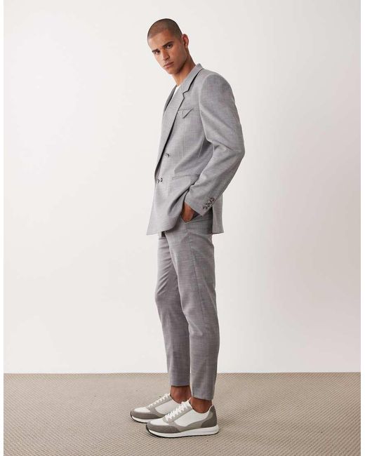 ASOS Gray Tapered Suit Pants for men