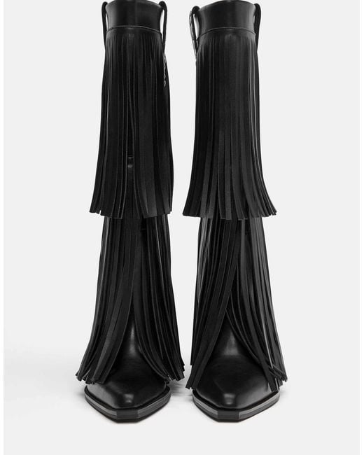 Pull&Bear Black – stiefel