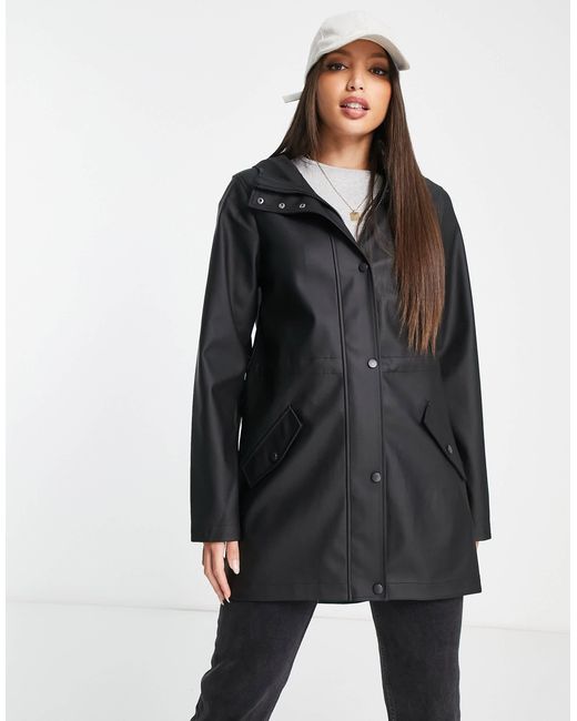 Vero Moda Black Raincoat