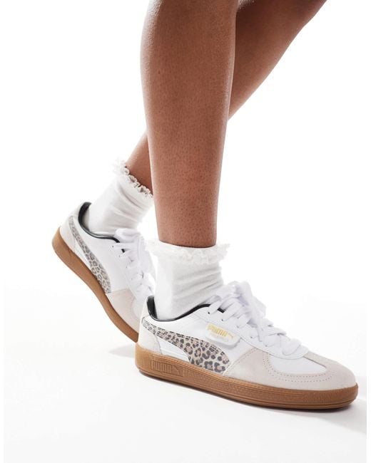 PUMA White Palermo Trainers