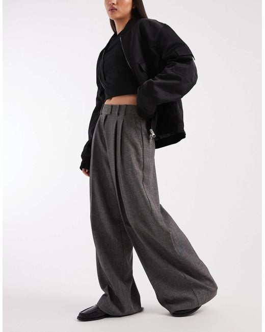 ASOS Black Low Rise Mensy Trousers