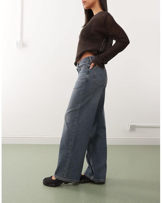 Weekday Blue – ample – weit geschnittene jeans