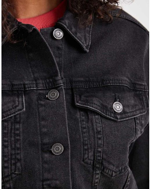 Giacca Di Jeans Slavato Stile Western di ASOS in Brown