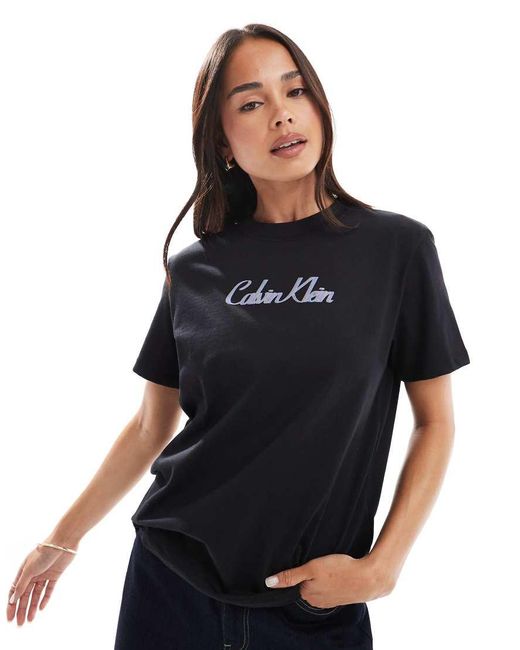 Calvin Klein Black Script Logo T-shirt