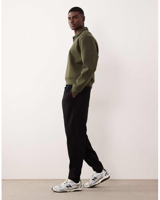 ASOS White Tapered jogger With Pin Tuck for men