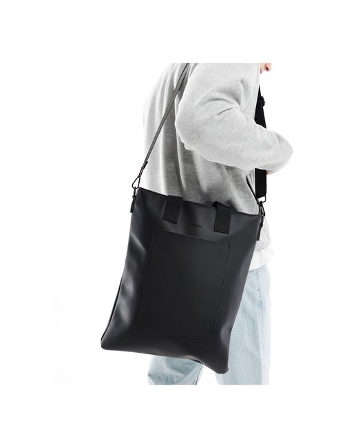 Fenton Black Pocket Tote Bag for men
