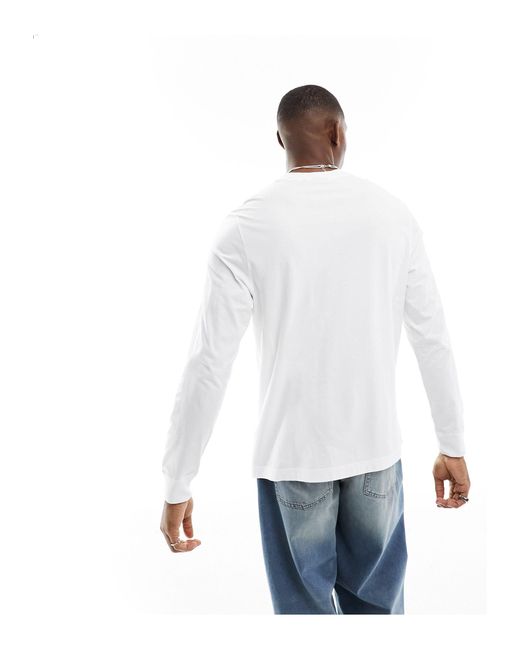 Flock formula - maglietta a maniche lunghe bianca di Barbour in White da Uomo