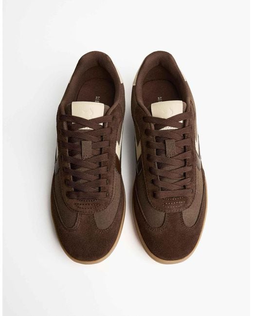 Bershka Brown – retro-sneaker