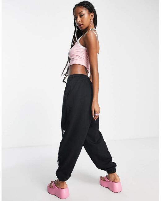 Collusion Black Unisex Logo jogger