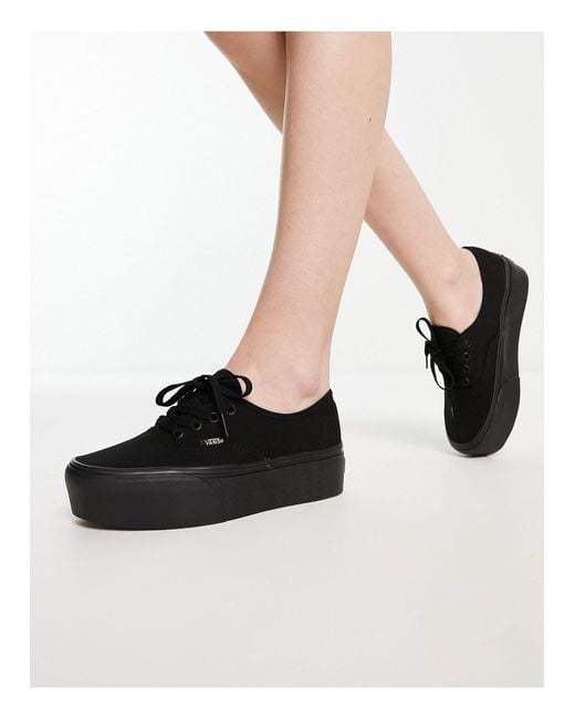 Vans Authentic Stackform Sneakers in Black Lyst