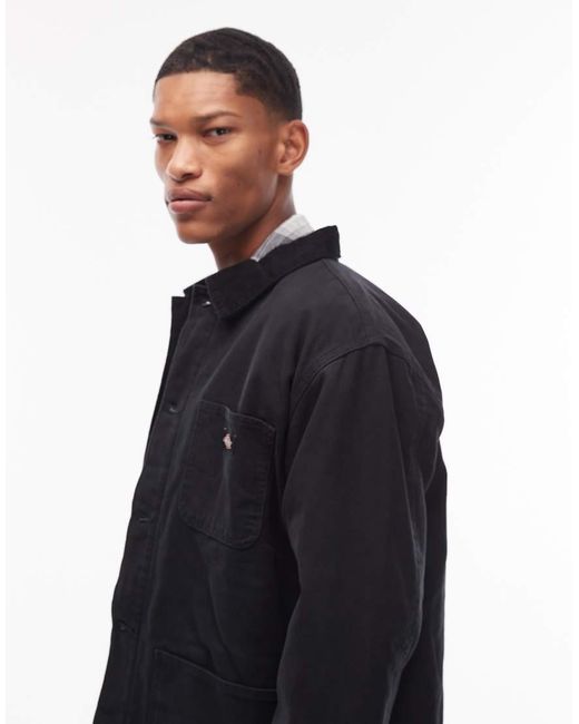 Dickies Blue Lined Chore Canvas Jacket for men