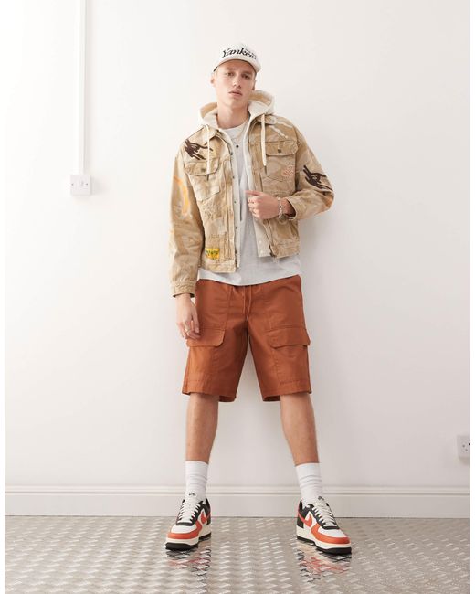 Aape By A Bathing Ape Aape by a bathing ape – jeansjacke in White für Herren