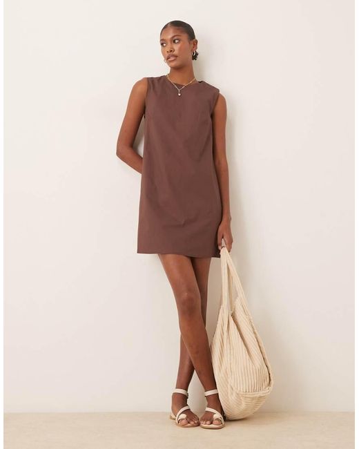 Glamorous Natural Smock Mini Dress