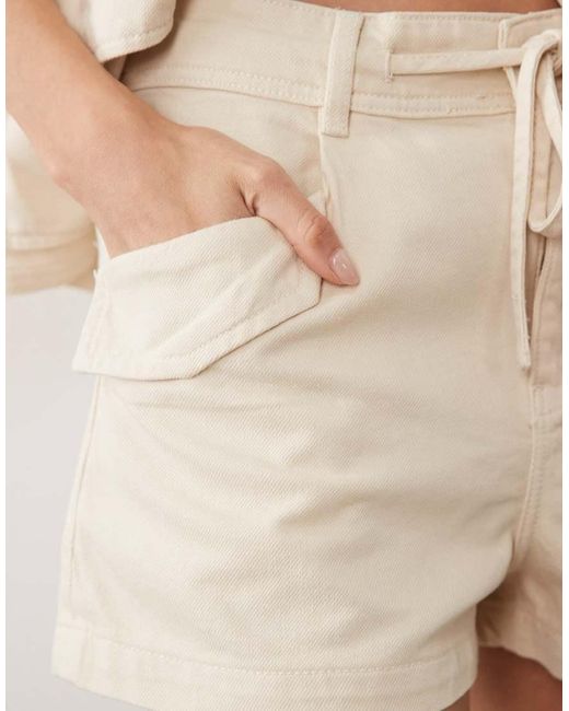 Mango Natural Aria 100% Cotton Utility Short Co-ord