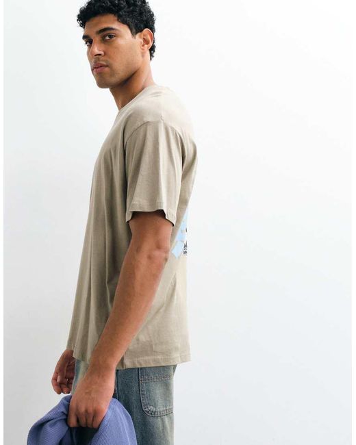 JJ Rebel White Oversized T-shirt With Japanese Back Print for men