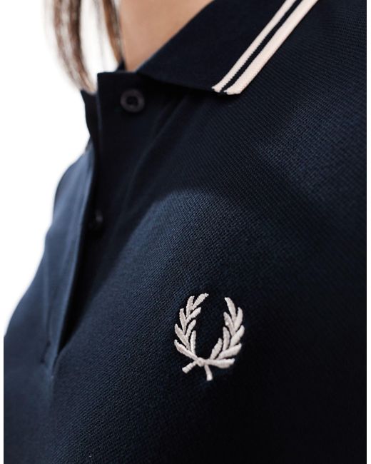 Fred Perry Blue Twin Tipped Polo Shirt Dress