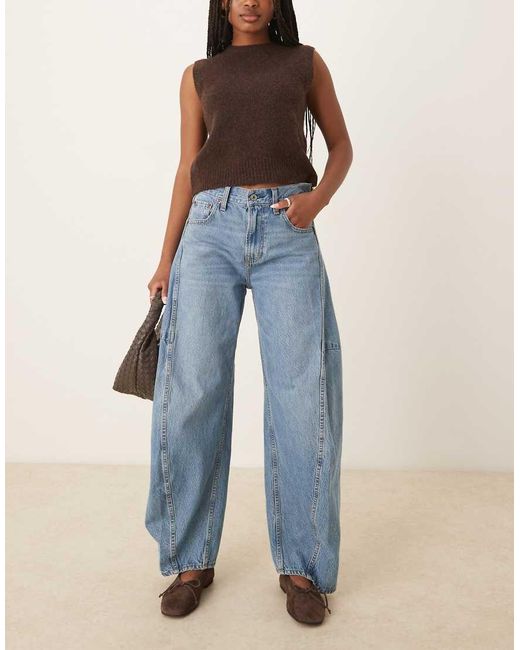 Abercrombie & Fitch Blue Ultra Barrel Jean