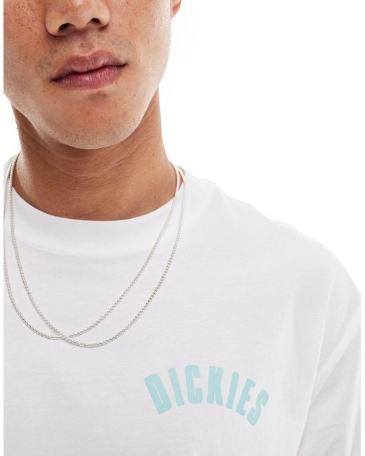Dickies White Mclean Short Sleeve Back Print T-shirt