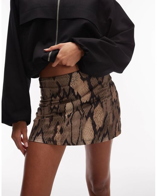 ASOS Black Jersey Mini Skort