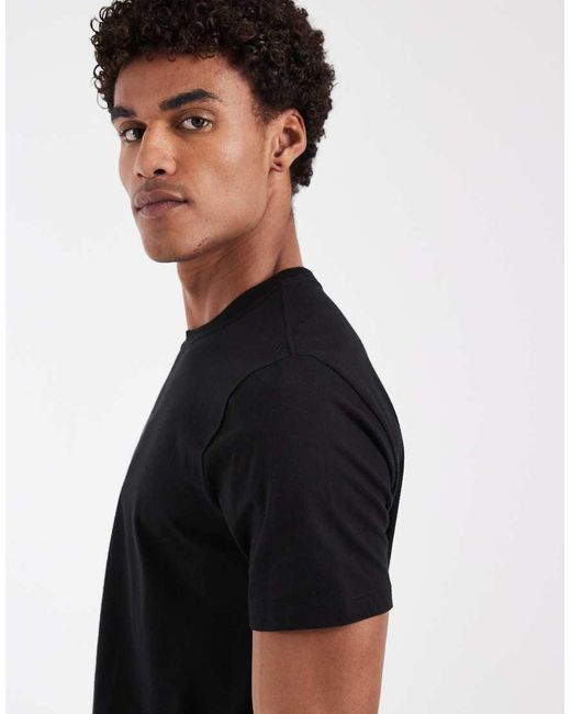 Gap Black Mini Logo Fitted T-shirt for men