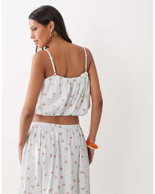 ASOS White Bubble Cami Top
