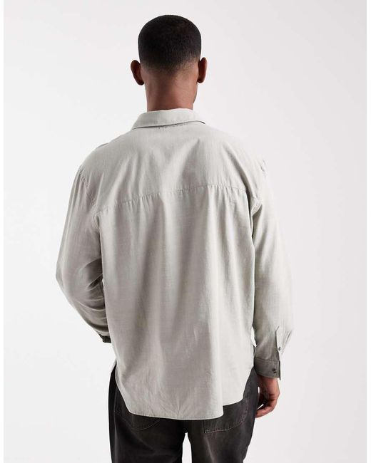 ASOS Natural Relaxed Shirt for men