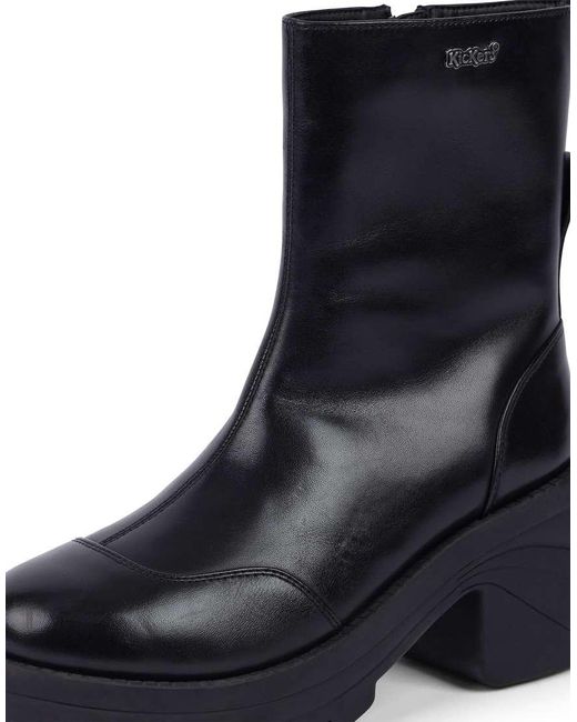 Kickers Blue Boot Edie Boot Leather