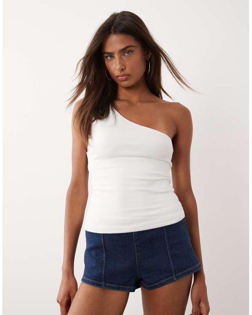 GOOD AMERICAN Blue Denim Low Waist Micro Shorts